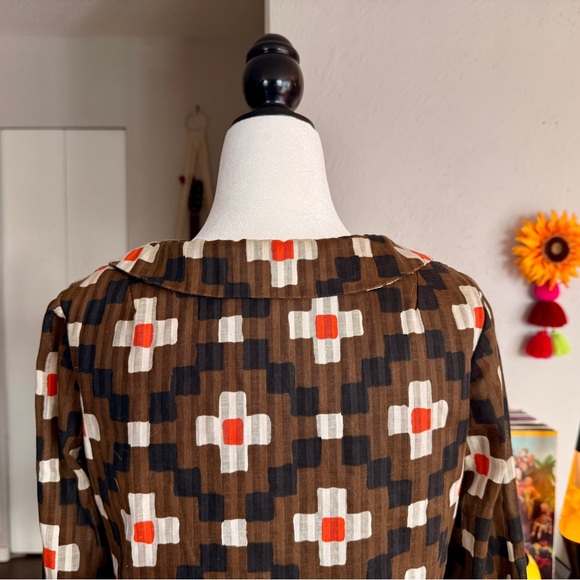 60s Mod Dagger Collar Mini Dress - Picture 4 of 9